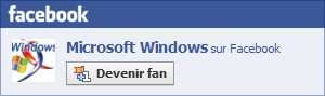 Suivez l'actualité de Windows sur Facebook